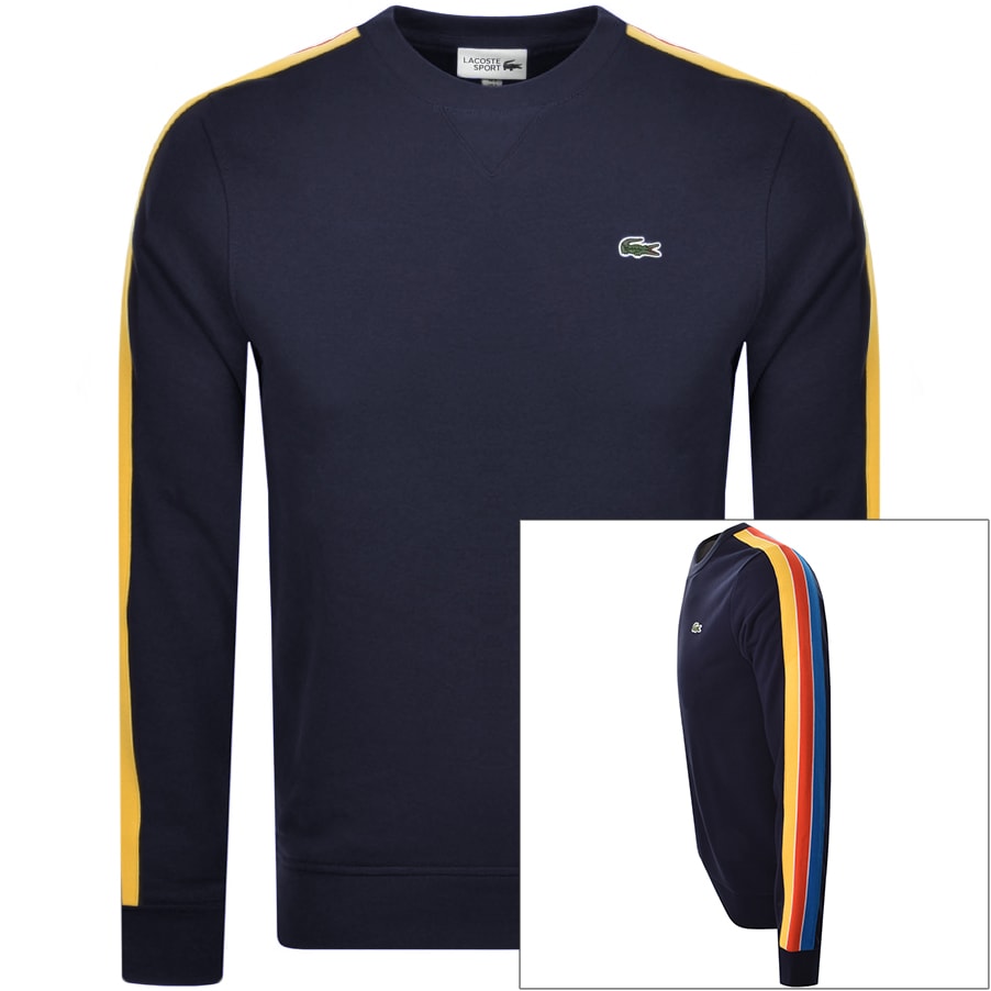 Alternative Image for ProductLacoste Sport Crew Neck Sweatshirt Navy1